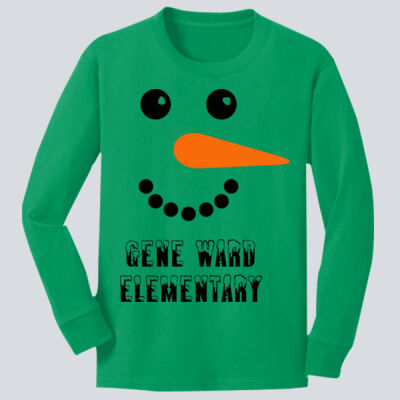 Youth Long Sleeve Shirt - Winter - Snowman  Thumbnail