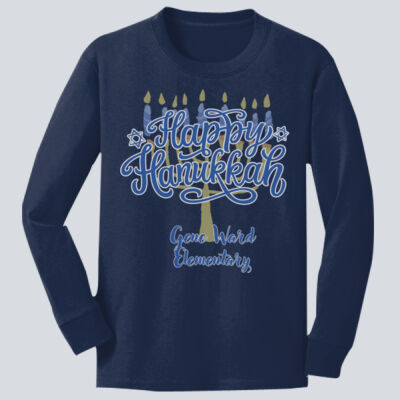 Youth Long Sleeve Shirt - Winter - Hanukkah  Thumbnail