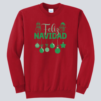 Adult Crewneck - Winter - Feliz Navidad Green Thumbnail