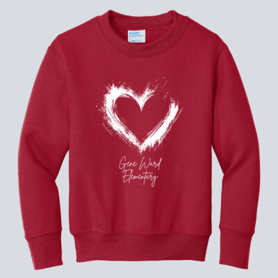 Youth Crewneck - Spring - Valentine's Heart Thumbnail