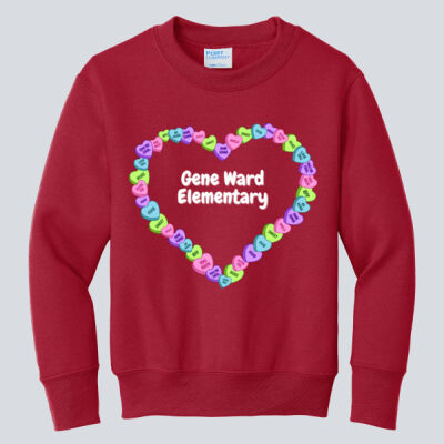 Youth Crewneck - Spring - Valentine's Heart Thumbnail