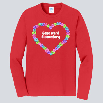 Adult Long Sleeve Shirt - Spring - Valentine's Heart Thumbnail